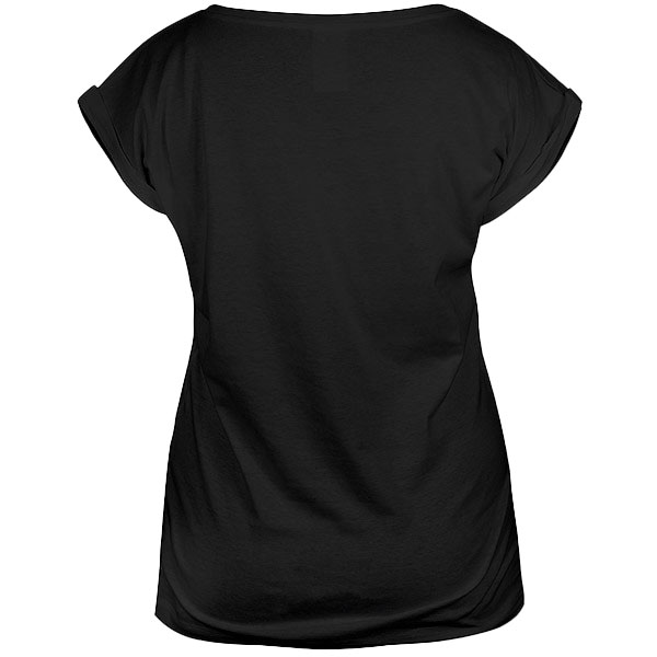 Camiseta Dobladillo en Mangas Mujer Trasero